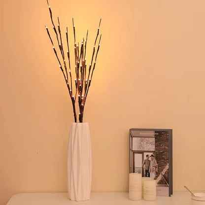 LED Willow Branch Lamp & Twig Vase Lights