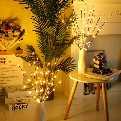 LED Willow Branch Lamp & Twig Vase Lights