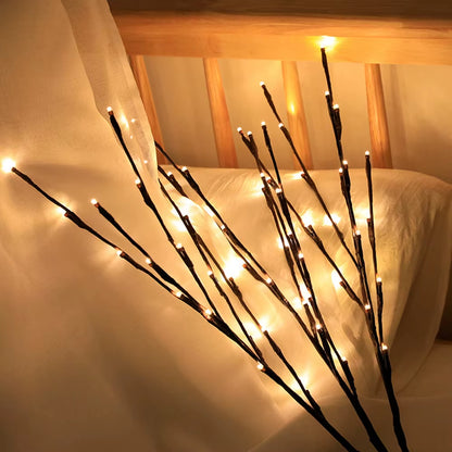 LED Willow Branch Lamp & Twig Vase Lights